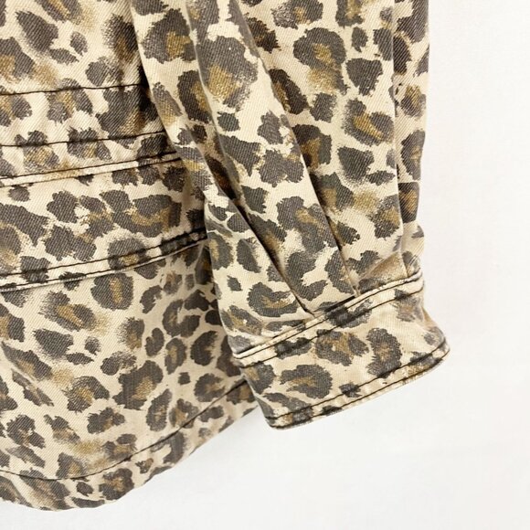 Free People Leopard Print Utility Jacket - Picture 4 of 9